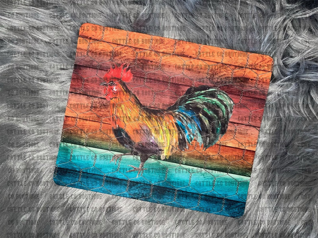 ROOSTER-MOUSE PAD